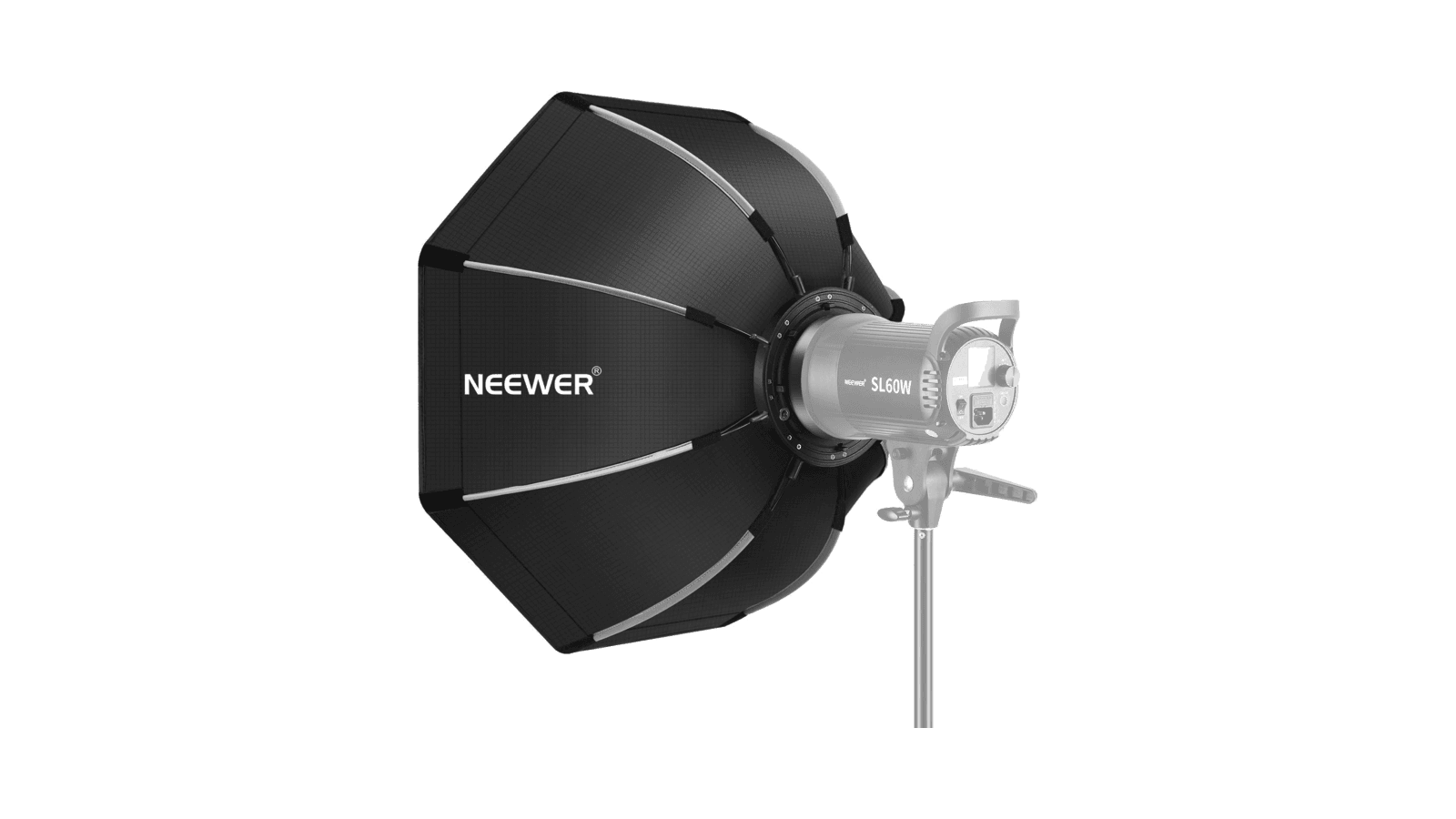 NEEWER 35-inch octagonal softbox mounted on a studio light