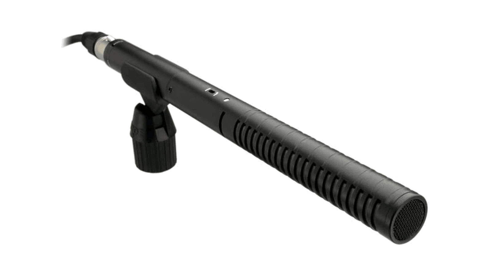 RØDE NTG2 shotgun microphone in a microphone clip