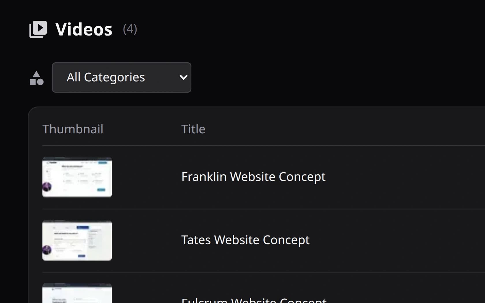 Makeable Video’s library and publishing controls