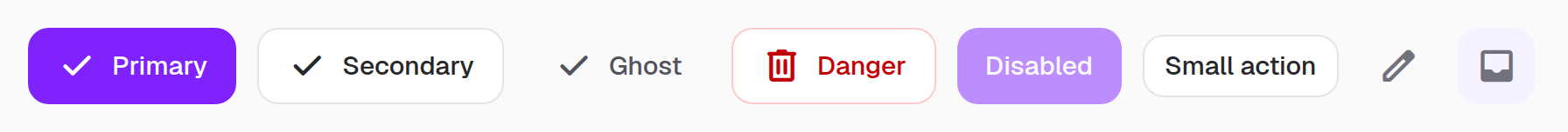 Actions · Component detail · Light · Desktop