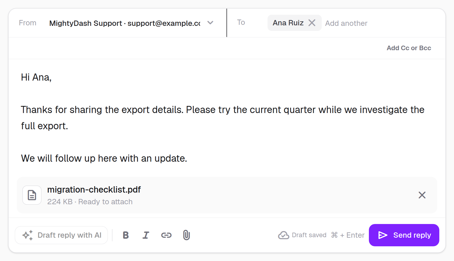 Composer · Component detail · Light · Desktop · Draft With Attachment