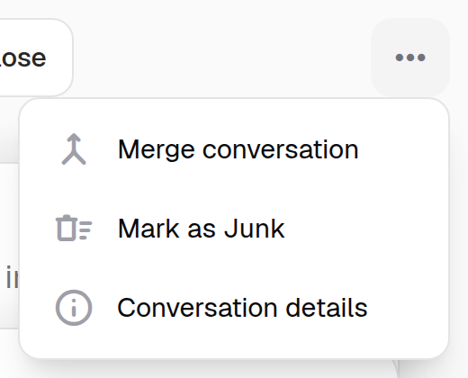 Thread Actions · Component detail · Light · Desktop · Open