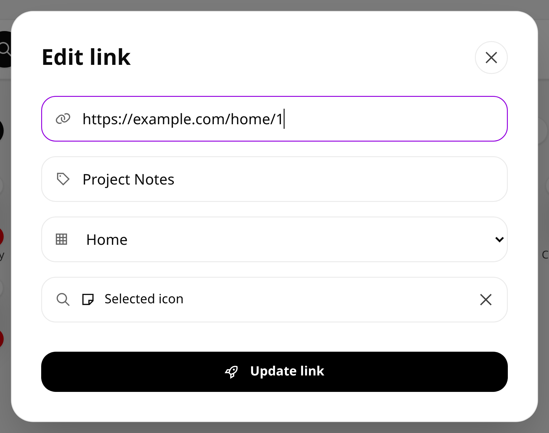 Link Editor Edit Desktop Light · Component detail · Light · Desktop · Edit