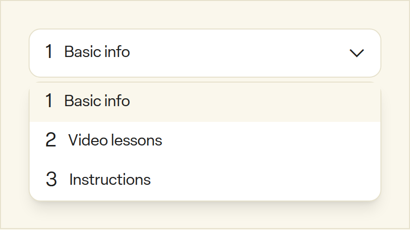 Sidebar Menu · Component detail · Light · Desktop · Open
